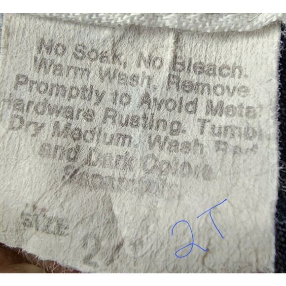 Vintage Made in USA OshKosh B’Gosh Vestbak Denim Overalls Size 2T - Picture 8 of 8